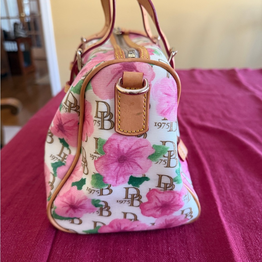 Dooney & Bourke Pink Floral Satchel - Picture 3 of 8